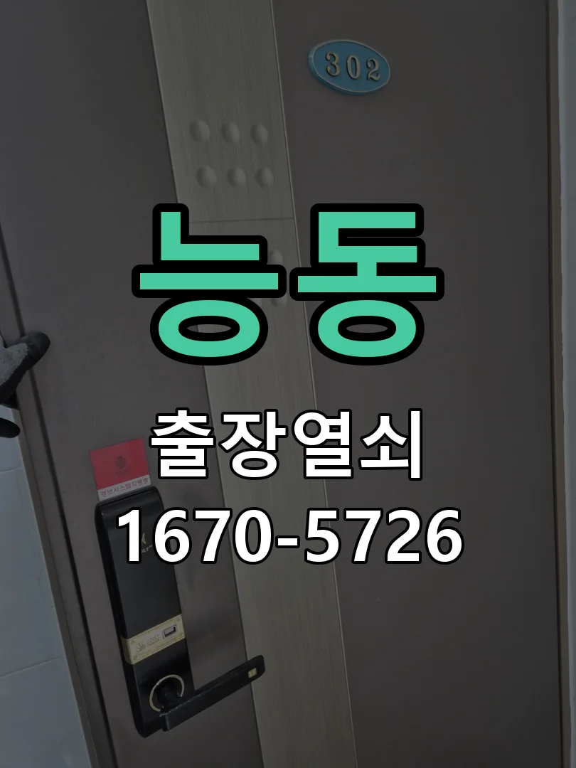 화성시 능동 현관문 개문 작업 완료 후 점검
