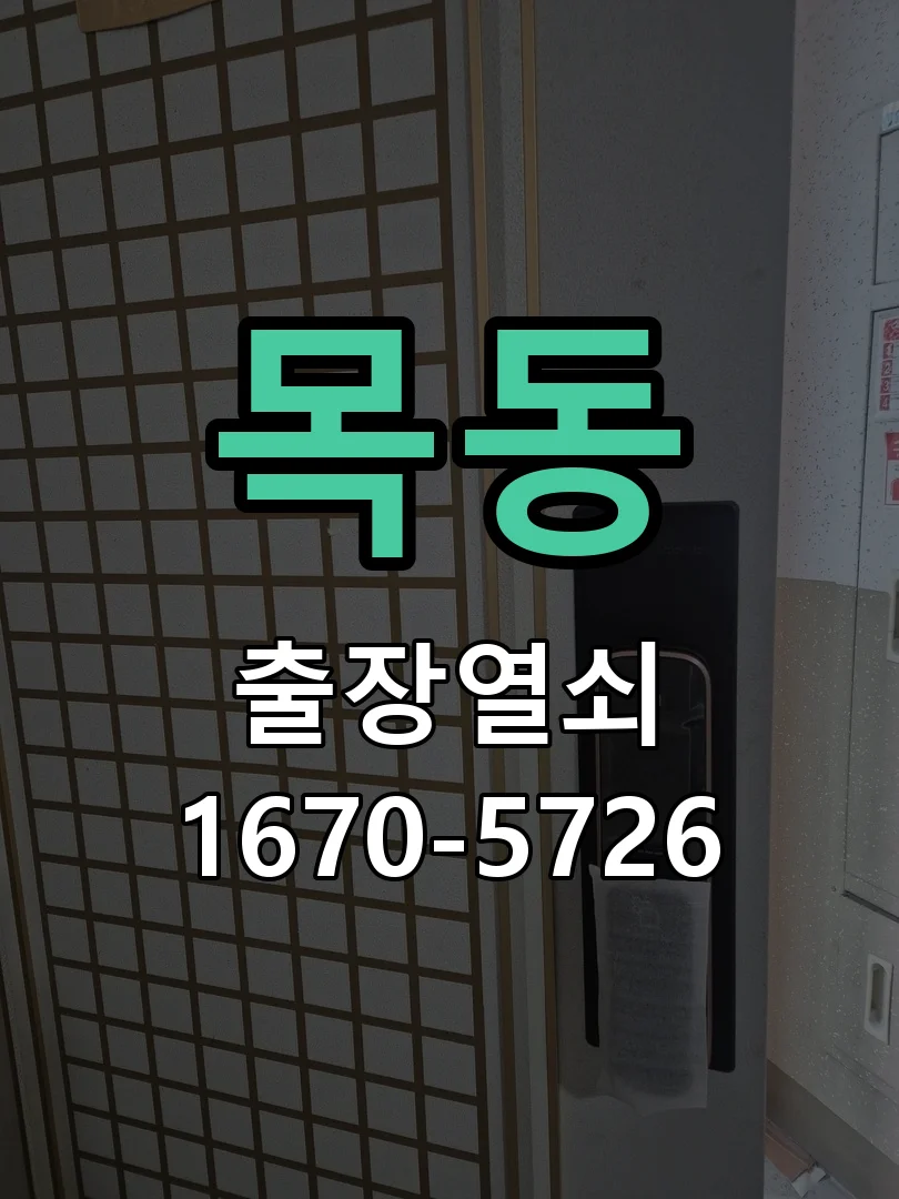 화성시 목동 도어락 교체 작업 완료 후 점검