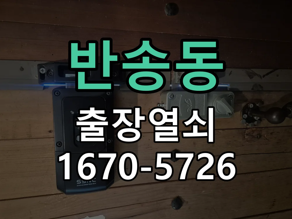 화성시 반송동 열쇠 분실 현장 도착 후 상태 확인