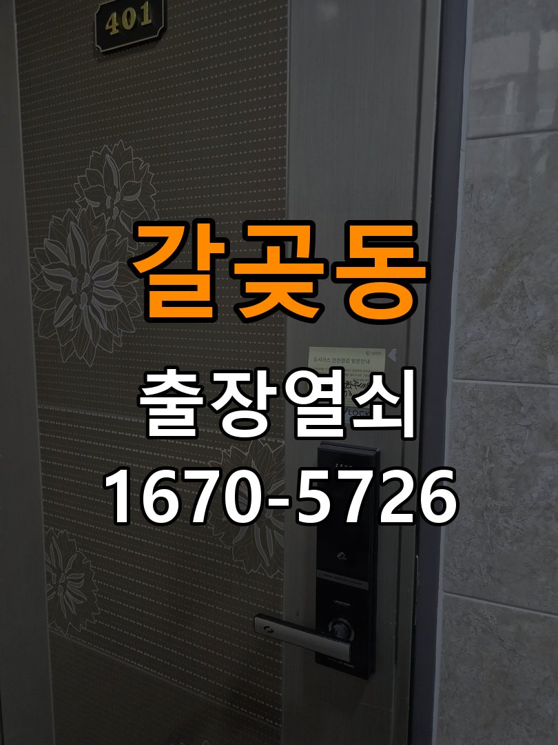 갈곶동 다세대주택 도어락 비밀번호 입력 후 확인음만 나고 안 열리는 증상 - 점검 전 확인사항 입력 패널과 잠금 구동부 정밀 점검 및 교체
