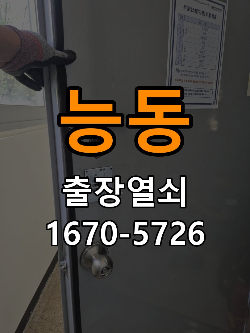 능동 이사 후 현관 도어락 교체 및 비번 변경 새로 입주하면서 기존 사용자의 비번 잔류 불안으로 신제품 교체 요청 현장 출장
