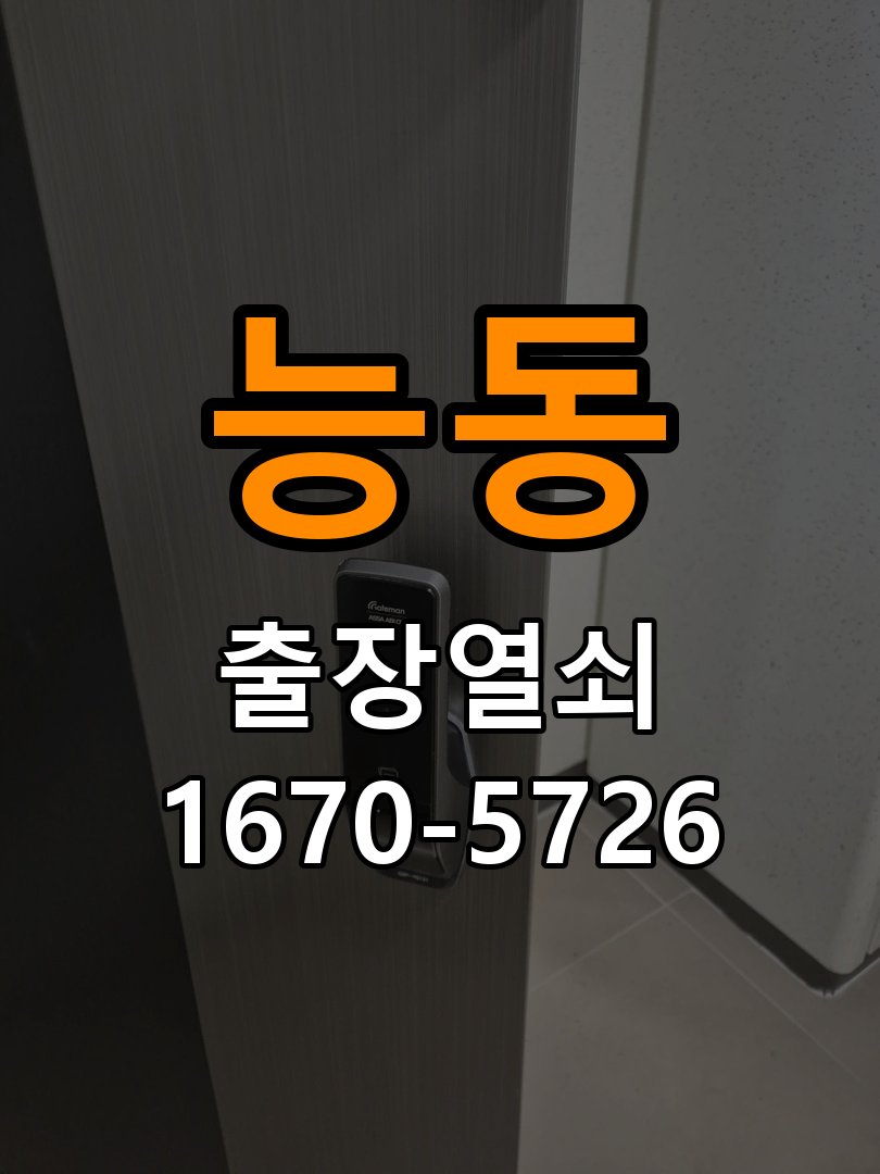 능동 이사 후 현관 도어락 교체 및 비번 변경 작업 완료 후 정상 작동 확인