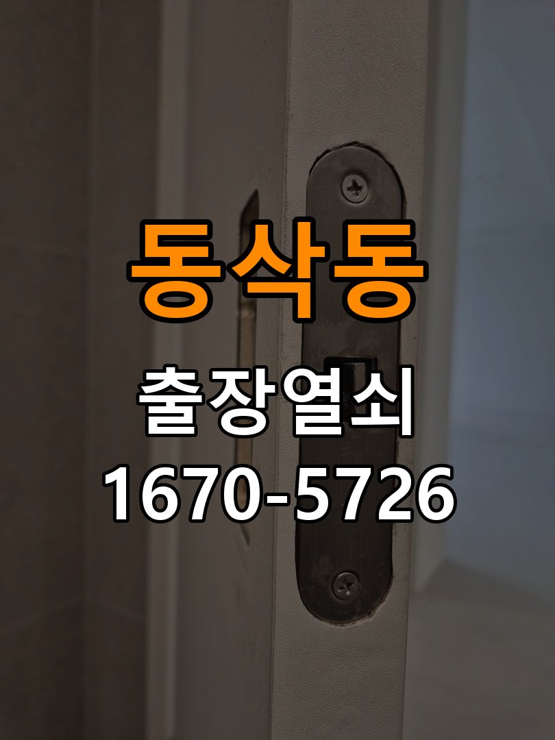 동삭동 사무실 같은 열쇠가 안쪽에서는 돌아가고 바깥에서는 걸리는 증상 - 비용 견적 전 준비사항 작업 완료 후 정상 작동 확인
