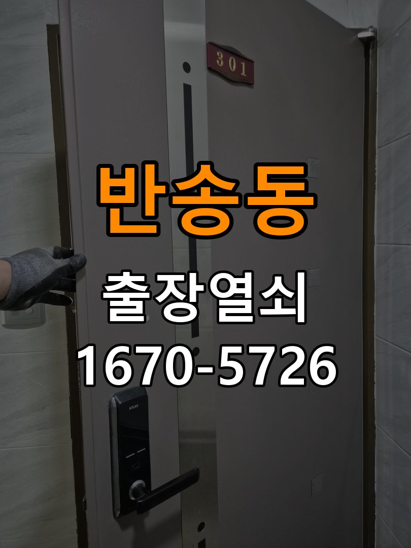 반송동 이사 후 현관 도어락 교체 및 비번 변경 작업 완료 후 정상 작동 확인