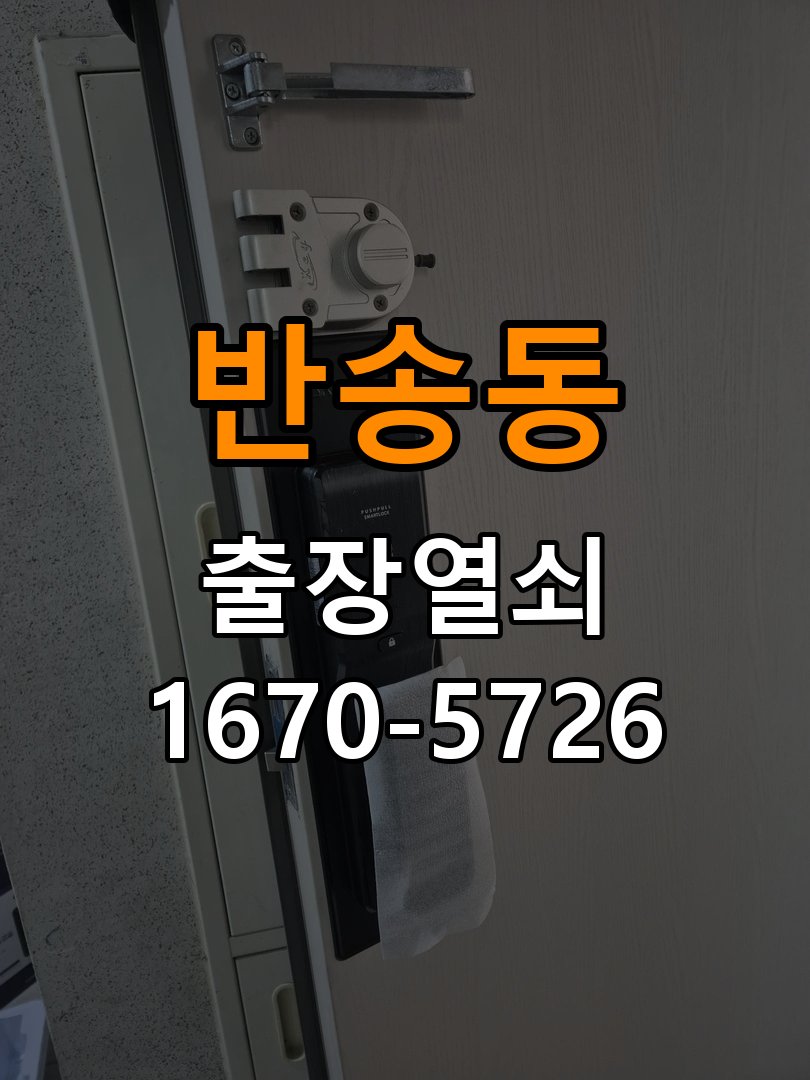반송동 이사 후 현관 도어락 교체 및 비번 변경 작업 완료 후 정상 작동 확인