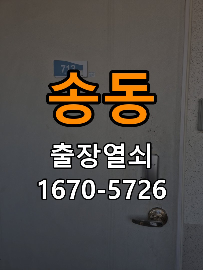 송동 이사 후 현관 도어락 교체 및 비번 변경 작업 완료 후 정상 작동 확인