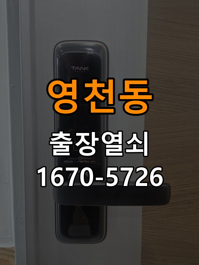 영천동 이사 후 현관 도어락 교체 및 비번 변경 작업 완료 후 정상 작동 확인
