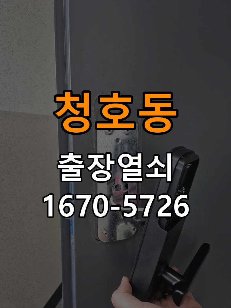 청호동 보조키 특수키 안전고리 추가 설치 도어락 외에 추가적인 이중 보안 잠금장치 필요 현장 출장