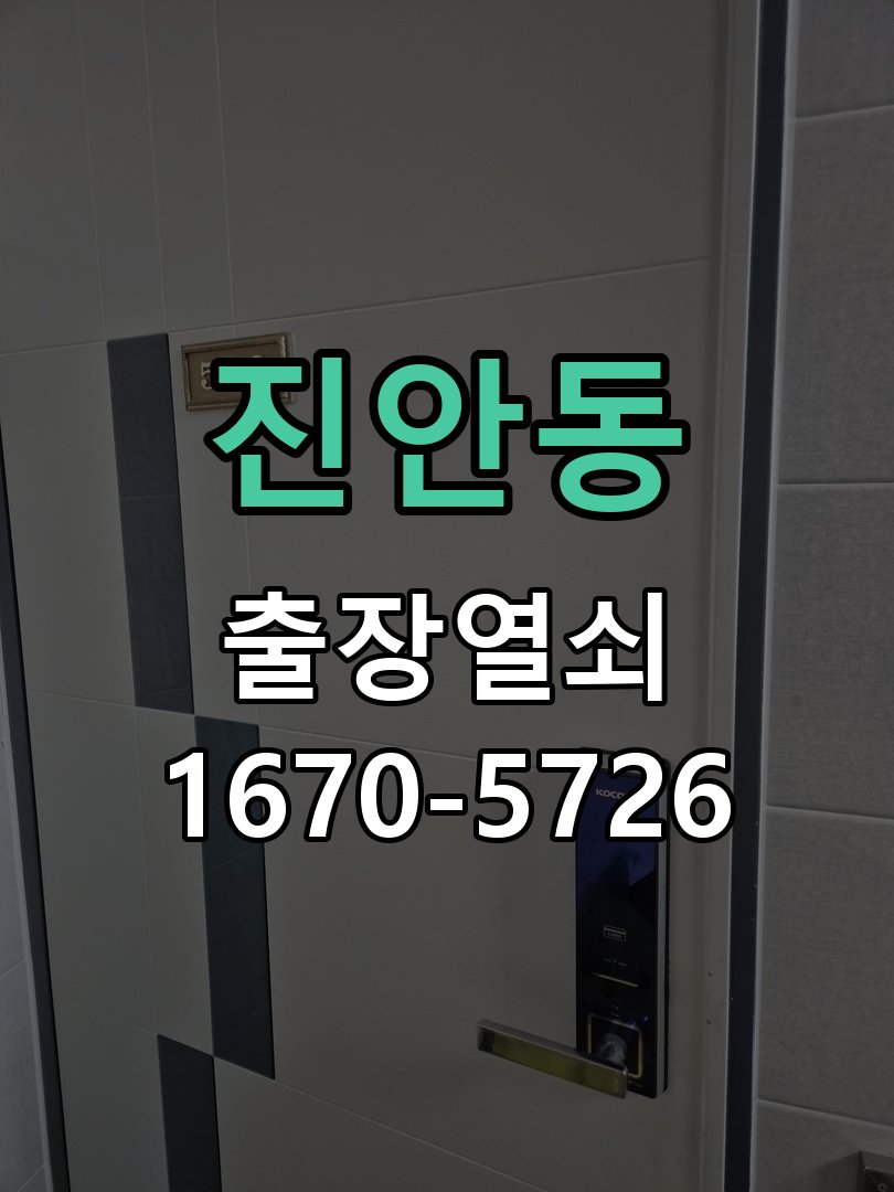 진안동 도어락 비밀번호 분실 파손없이 개문 작업 완료 후 정상 작동 확인
